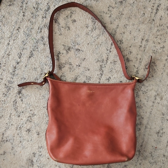 Coach VINTAGE Leather Brown Legacy Large Hobo Bag - Picture 1 of 13